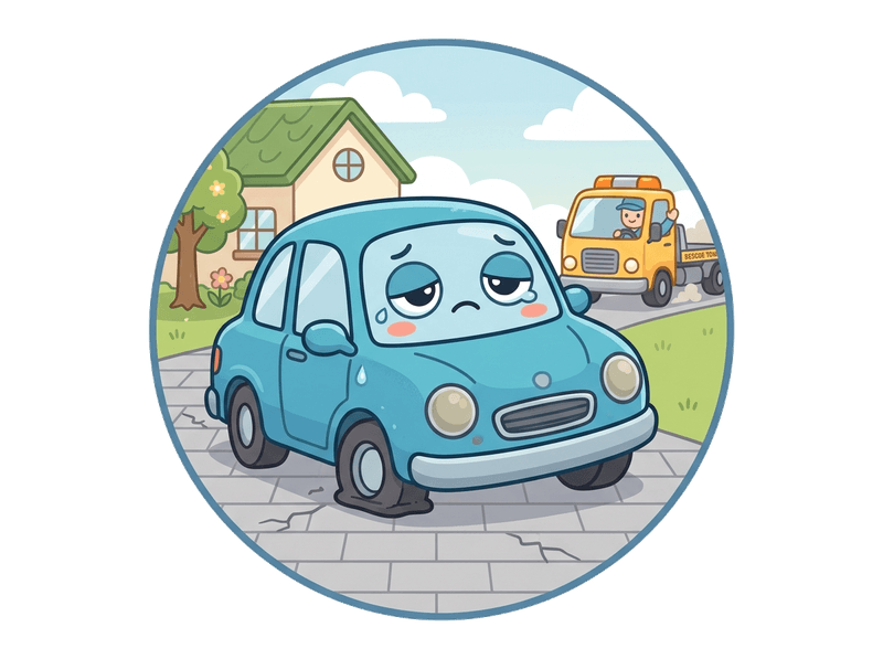 Illustration of non-runner collection service by Scrap Car SE16 Bermondsey & Rotherhithe